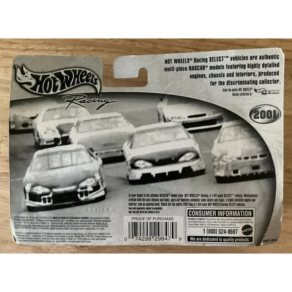 2001 HotWheels Racing Select‎ Lim Edit #43 John Andretti 1:64 Diecast Car, NIP